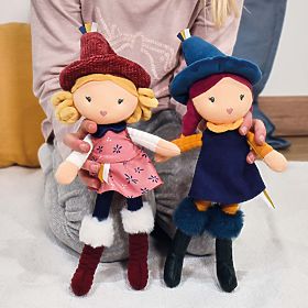 Poupées en tissu Sorcières Jolijou 24 cm, Doudou Jolijou Paris