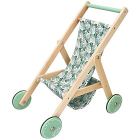 Poussette légère en bois pour poupées