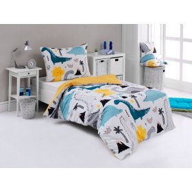 Literie enfant Dinosaures - 140 x 200 cm + 70 x 90 cm