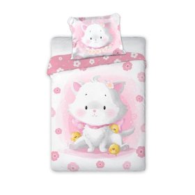 Literie enfant 135x100 cm + 60x40 cm Chaton, Faro