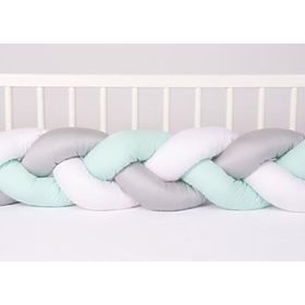 Protège lit tricoté Menthe 200 cm, Babymatex