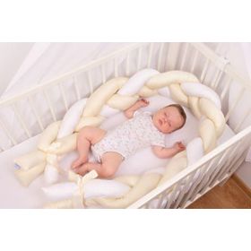 Protecteur tricoté pour berceau Crème 200cm, Babymatex