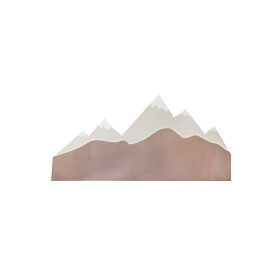 Mousse de protection pour le mur derrière le lit Montagnes - beige, VYLEN