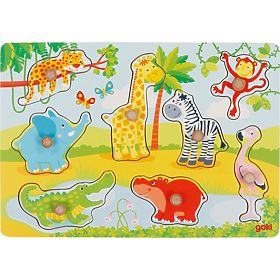 Puzzle avec poignées, animaux africains