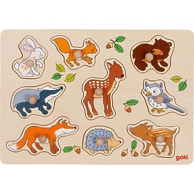Puzzle avec poignées, Animaux de la forêt