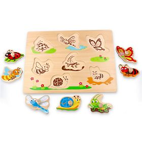 Puzzle avec poignées insectes