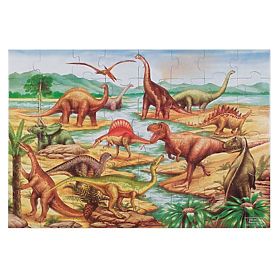Puzzle de sol dinosaures 48 pièces