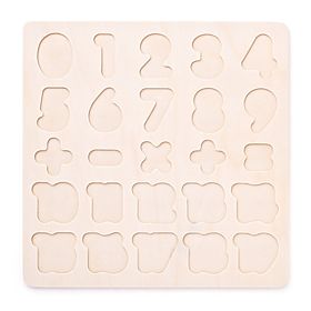 Puzzle en bois avec chiffres