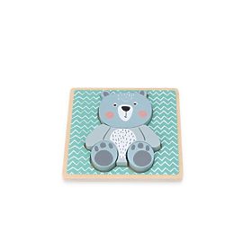 Puzzle en bois avec ourson
