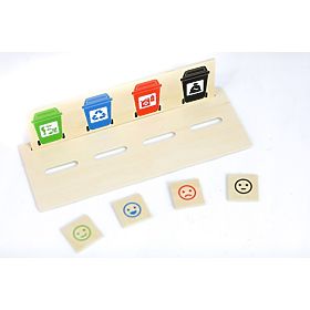 Puzzle en bois pour apprendre le tri des déchets, Viga