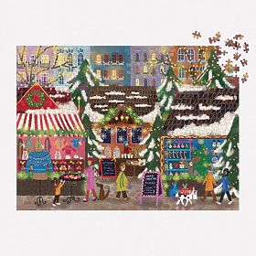 Puzzle en feuille Joy Laforme Marchés de Noël 1000 pièces, Galison