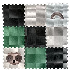 Puzzle en mousse 9 pièces - paresseux et arc-en-ciel, VYLEN