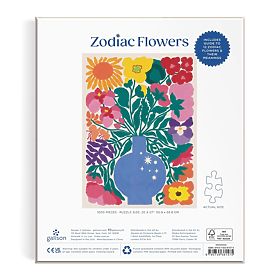 Puzzle Galison Fleurs du Zodiaque 1000 pièces, Galison
