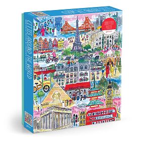 Puzzle Galison Villes du monde Michael Storrings 1000 pièces