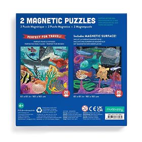 Puzzle Magnétique Mudpuppy Profondeurs de la Mer 2x20 Pièces