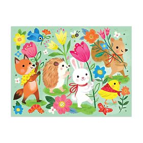Puzzle Mudpuppy Défilé de printemps dans un sac en tissu 36 pièces, Mudpuppy