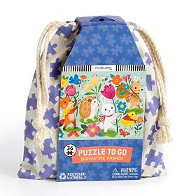 Puzzle Mudpuppy Défilé de printemps dans un sac en tissu 36 pièces, Mudpuppy