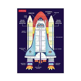 Puzzle Navette spatiale Mudpuppy 48 pièces, Mudpuppy