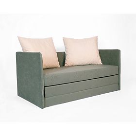 Canapé-lit Jack - vert foncé / beige, SFM