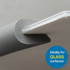 Ruban mousse SIPO pour surfaces vitrées, gris - 1 pièce