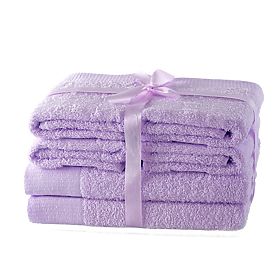 Serviette AMARI - AMELIAHOME couleur lilas style classique 2*70x140+4*50x100 AmeliaHome
