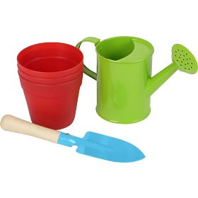 Ensemble de jardin avec pots de fleurs, Sfd
