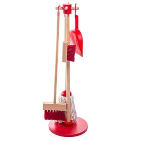 Set de jeu de nettoyage rouge Bigjigs Toys