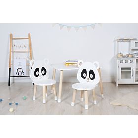 Ensemble table basse et chaises - Panda