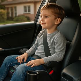 Siège auto ISOFIX rehausseur pour enfants i-SIZE hauteur 125-150 cm porte-gobelet ECOTOYS, EcoToys