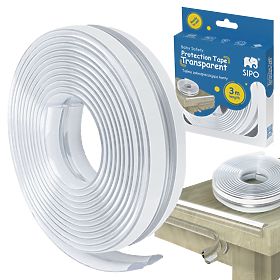 SIPO Bande de protection pour les bords de meubles, transparente - 1 pièce