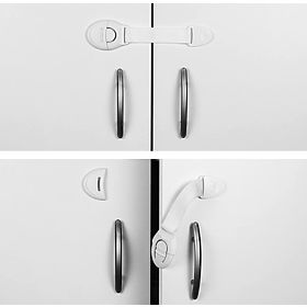 SIPO Verrouillage enfant pour meuble avec sangle - 10 pcs