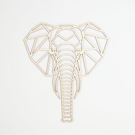 Tableau géométrique en bois - Éléphant - différentes couleurs, Elka Design