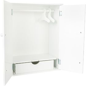 Small Foot Armoire pour poupées blanche - emballage endommagé