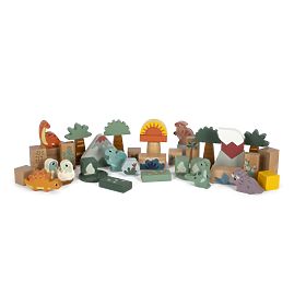 Small Foot Blocs en bois Dino