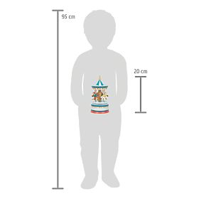 small foot Boîte à musique manège équestre bleu