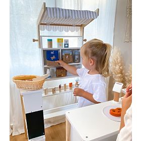 small foot Caisse en bois avec bouteilles de lait Fresh