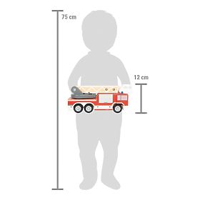 small foot Camion de pompier avec échelle pivotante