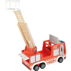 small foot Camion de pompiers en bois