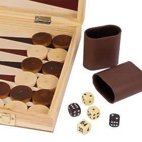 Small Foot Case pour échecs et backgammon