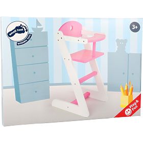 small foot Chaise haute en bois pour poupée dream