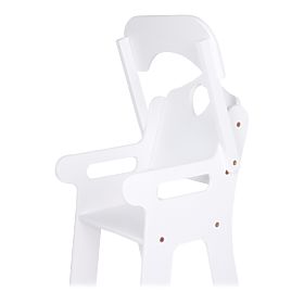 small foot Chaise haute en bois pour poupées blanche