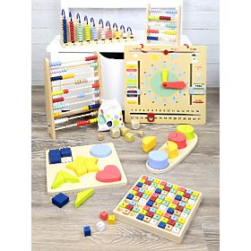 Small Foot Cubes de sudoku en bois colorés