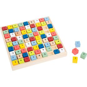 Small Foot Cubes de sudoku en bois colorés