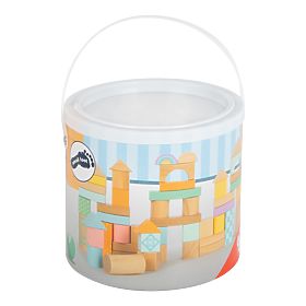 Small Foot Cubes en bois pastel 50 pcs