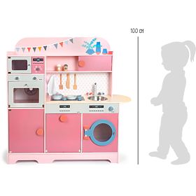small foot Cuisine en bois Gourmet rose, small foot