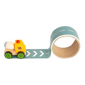 small foot Engin de construction avec route 1 pc jaune, small foot