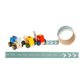 small foot Engin de construction avec route 1 pc