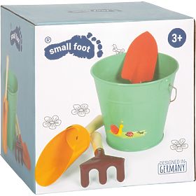 small foot Ensemble d'outils de jardin avec seau Tiny Garden