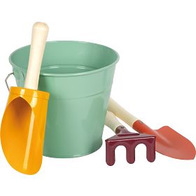 small foot Ensemble d'outils de jardin avec seau Tiny Garden, small foot