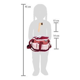small foot Ensemble de soins pour chevaux avec sac rouge